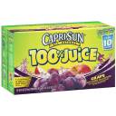 Capri Sun 100% Grape Juice, 6 fl oz, 10 count
