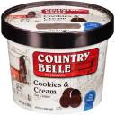 Country Belle Cookies & Cream Ice Cream, 64 fl oz