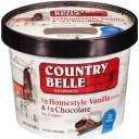 Country Belle Homestyle Vanilla & Chocolate Ice Cream, 64 fl oz