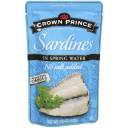Crown Prince Sardines in Spring Water, 3.53 oz