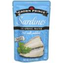 Crown Prince Sardines in Spring Water, 3.53 oz
