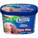 Crystal Creamery Triple Play Ice Cream, 1.75 qt