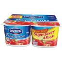 Dannon Fruit on the Bottom Strawberry Lowfat Yogurt, 6 oz, 4 count