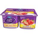 Dannon Light & Fit Strawberry Nonfat Yogurt, 6 oz, 4 count