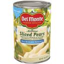 Del Monte: Bartlett No Sugar Added Pears Sliced, 14.5 Oz