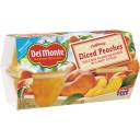 Del Monte Diced Peaches Low Sugar Fruit Cups, 4 ct