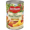 Del Monte: Sliced Yellow Cling 100% Juice Peaches, 15 oz