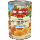 Del Monte: Unpeeled In Extra Light Syrup Apricot Halves Lite, 15 Oz