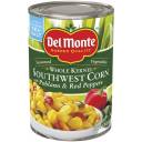 Del Monte Whole Kernel Southwest Corn with Poblano & Red Peppers, 15.25 oz