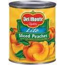 Del Monte: Yellow Cling In Extra Light Syrup Peaches Sliced Lite, 29 Oz