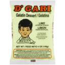 D'Gari Lime Gelatin Dessert, 5 oz
