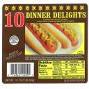 Dinner Delight Hot Dogs, 10 count, 16 oz