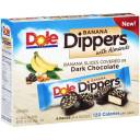 Dole Banana Dippers Banana Slices Covered in Dark Chocolate with Almonds, 1.69 oz, 6 count