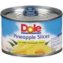 Dole Canned Fruit: Slices In Its Own Juice Pineapple, 8 Oz