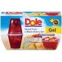 Dole Fruit Bowls: In Black Cherry Gel 4.3 oz Cup Mixed Fruit, 4 Pk