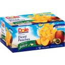 Dole Yellow Cling Diced Peaches Fruit Cups, 4 oz, 12 count