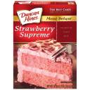 Duncan Hines Moist Deluxe Strawberry Supreme Cake Mix, 18.25 oz