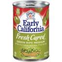 Early California Fresh Cured Medium Pitted California Green Olives, 6 oz