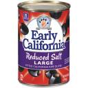 Early California Large Pitted Reduced Salt California Olives, 6 oz
