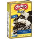 Edwards Singles Cookies & Creme Pie, 2 count, 5.2 oz