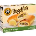 Einstein Bros. Bagel-Fuls Spinach & Asiago with Cream Cheese Filled Bagels, 4 count, 10 oz