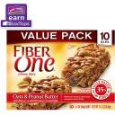Fiber One Oats & Peanut Butter Chewy Bars, 1.4 oz, 10 count