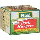 Field Pork Burgers, 6ct