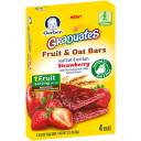 Gerber Graduates Strawberry Fruit & Oat Bars, 0.53 oz, 4 count