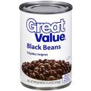 Great Value:  Black Beans, 15.25 Oz