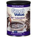 Great Value 100% Colombian Medium Ground Coffee, 11.3 oz