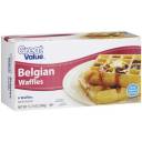 Great Value Belgian Waffles, 6 count