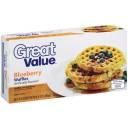 Great Value: Blueberry Waffles, 9.9 Oz