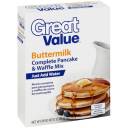 Great Value: Buttermilk Complete Pancake & Waffle Mix, 32 Oz