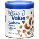 Great Value Cashew Halves & Pieces, 14 oz