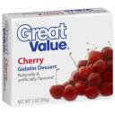 Great Value: Cherry Gelatin Dessert, 3 Oz