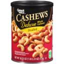 Great Value Deluxe Unsalted Whole Cashews, 18.25 oz