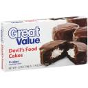 Great Value Devil's Food Cakes, 8 count