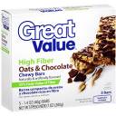 Great Value Fiber Bars Oats & Chocolate, 5 ct