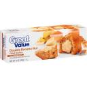 Great Value Filled Double Banana Nut Muffins, 3 count