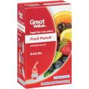 Great Value: Fruit Punch Drink Mix, .78 Oz