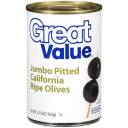 Great Value: Jumbo Pitted California Ripe Olives, 5.75 Oz