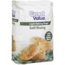 Great Value Light Baking Self Rising Flour, 80 oz