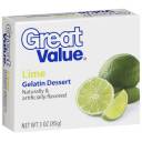 Great Value: Lime Gelatin Dessert, 3 Oz