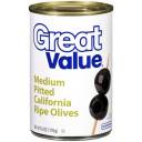 Great Value: Medium Pitted California Ripe Olives, 6 Oz
