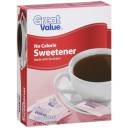 Great Value No Calorie Sweetener Packets, 100ct