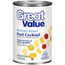 Great Value: No Sugar Added Fruit Cocktail, 15 Oz