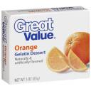 Great Value: Orange Gelatin Dessert, 3 Oz