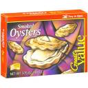 Great Value: Orange Smoked Oysters, 3.75 Oz