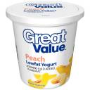 Great Value Peach Lowfat Yogurt, 32 oz