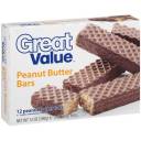 Great Value Peanut Butter Bars, 12 oz